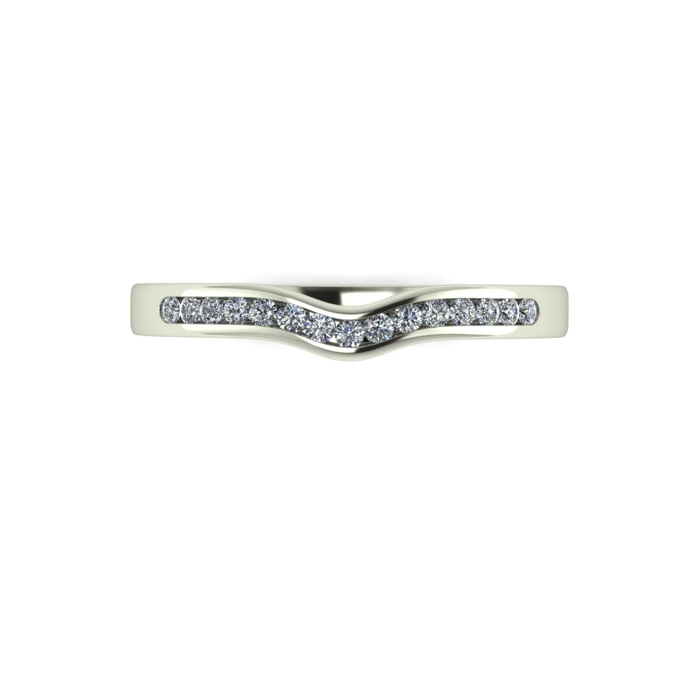 0.15ct (15x 1.3mm) Round Moissanite Set Eternity Ring