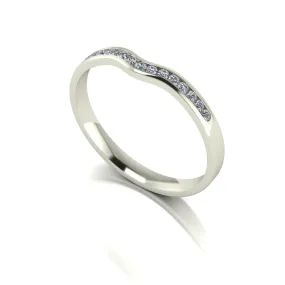 0.15ct (15x 1.3mm) Round Moissanite Set Eternity Ring