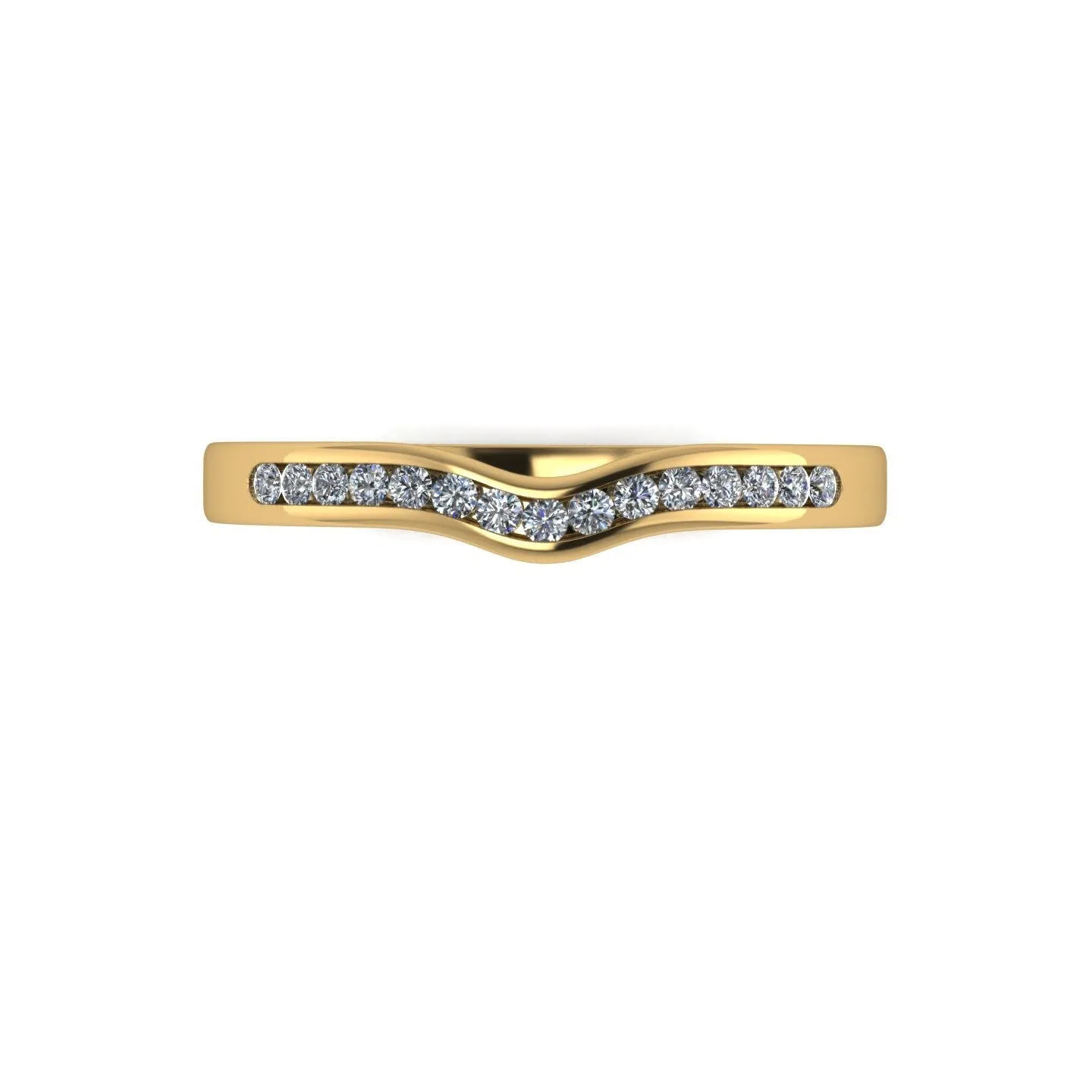 0.15ct (15x 1.3mm) Round Moissanite Set Eternity Ring