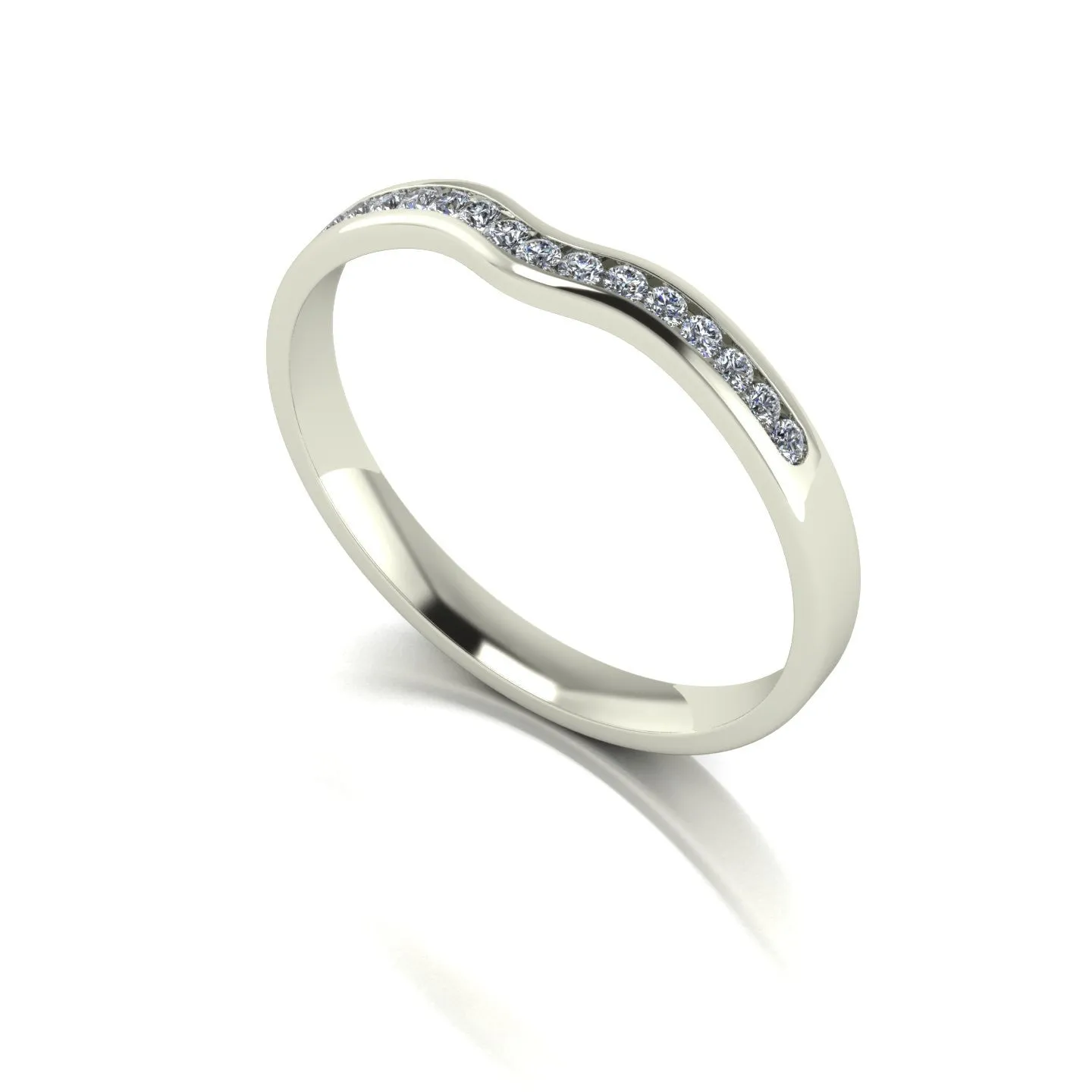 0.15ct (15x 1.3mm) Round Moissanite Set Eternity Ring