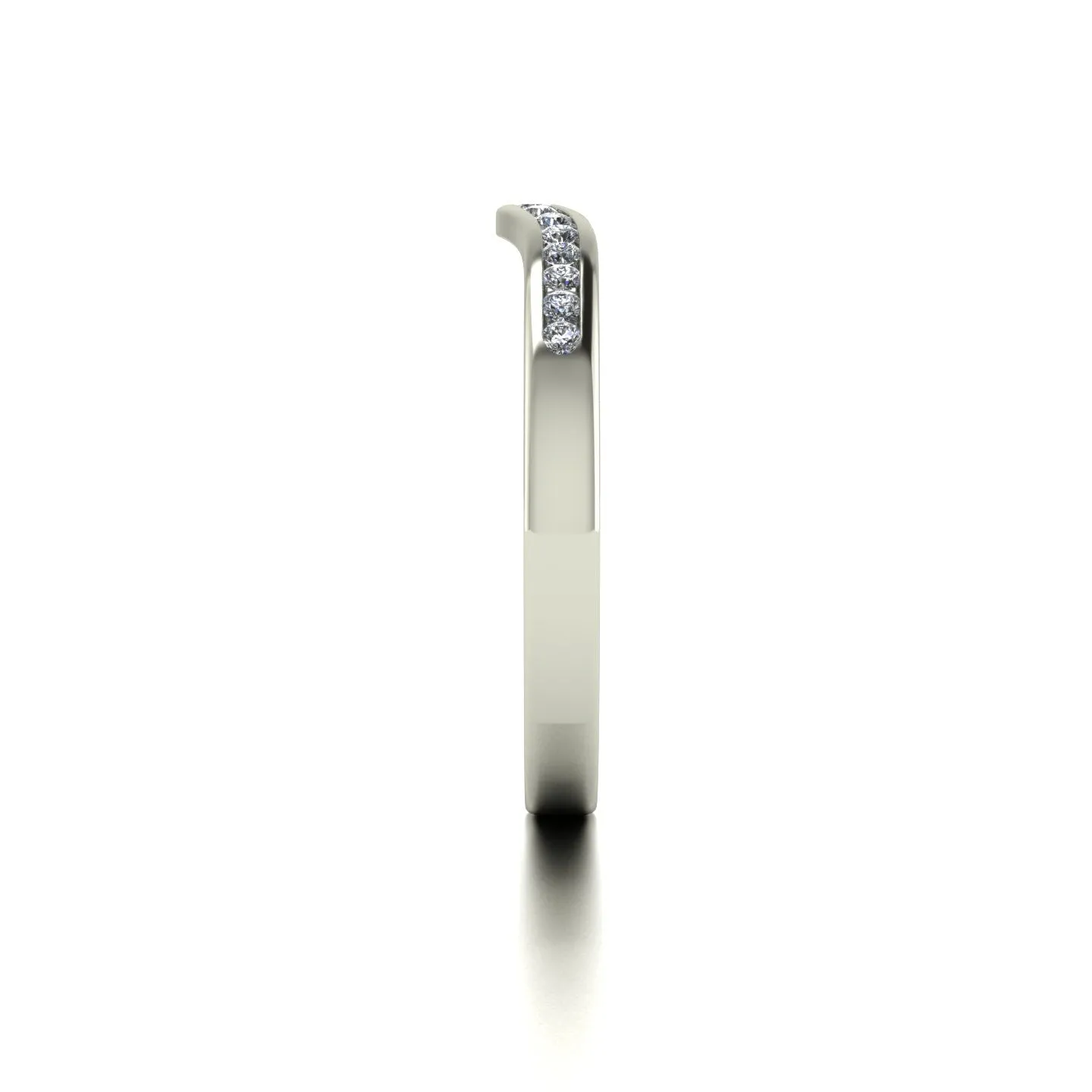 0.15ct (15x 1.3mm) Round Moissanite Set Eternity Ring