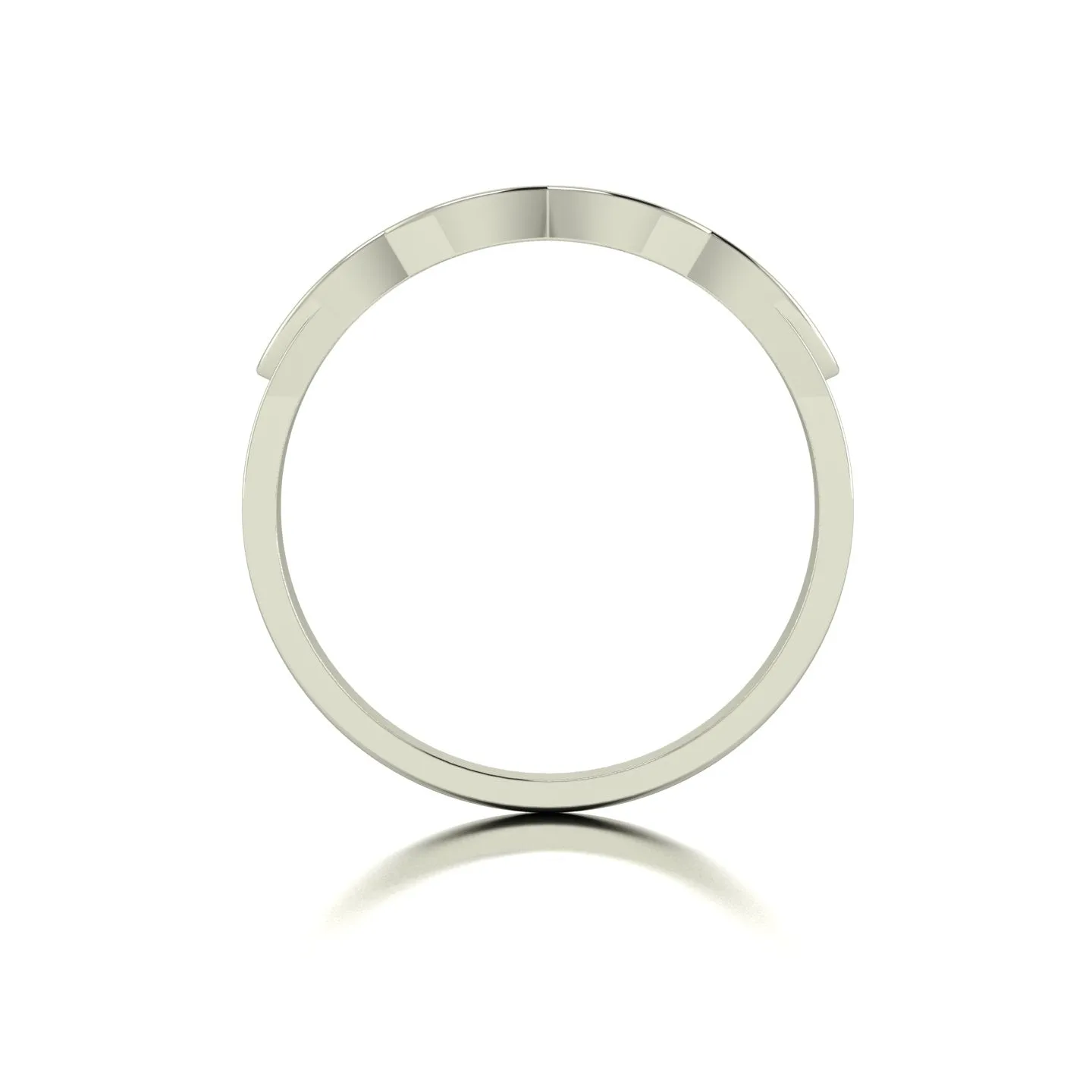 0.25ct (8x 1.3mm & 4x 2.0mm) Round Moissanite Set Eternity Ring
