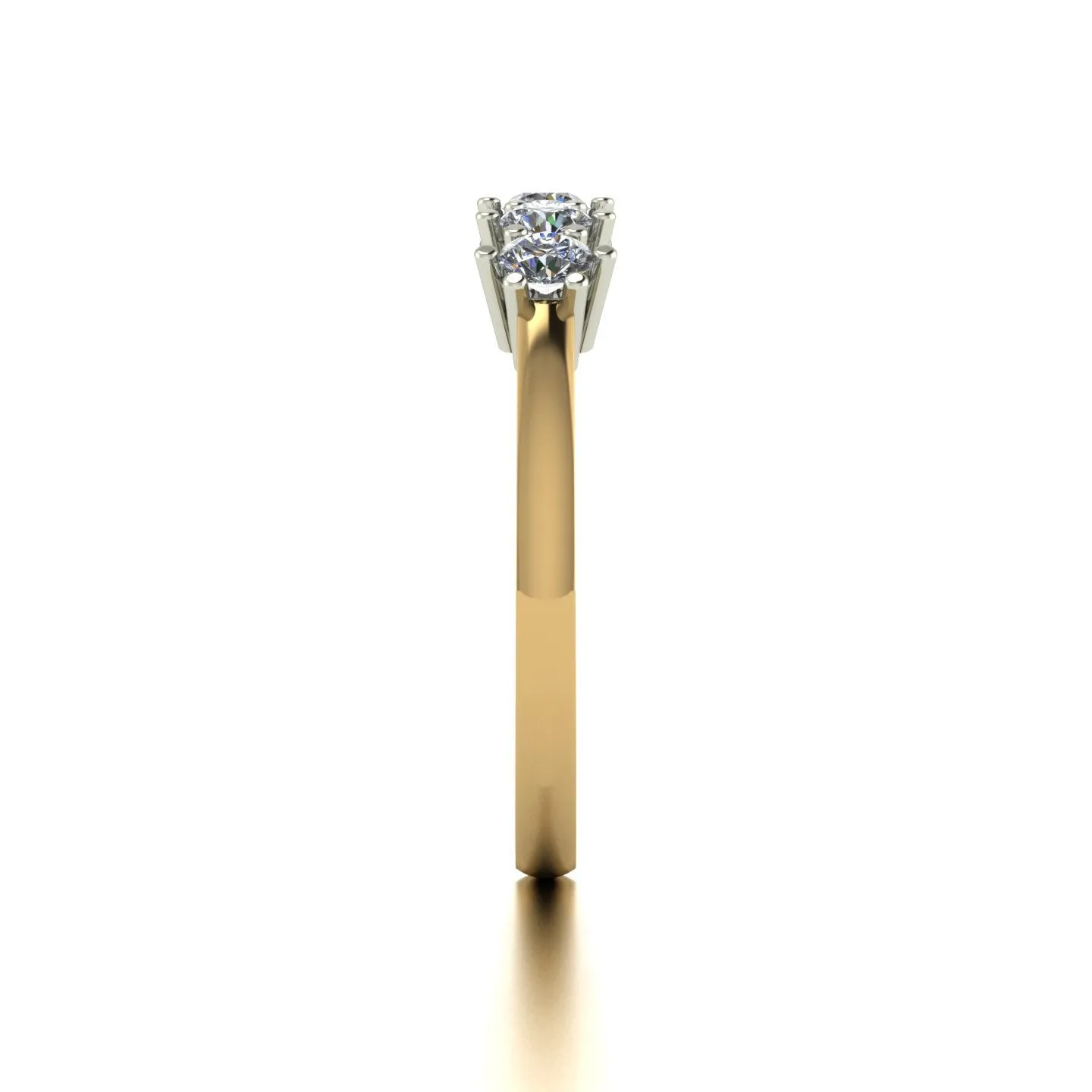 0.50ct (5x 3.0mm) Round Moissanite Set Eternity Ring