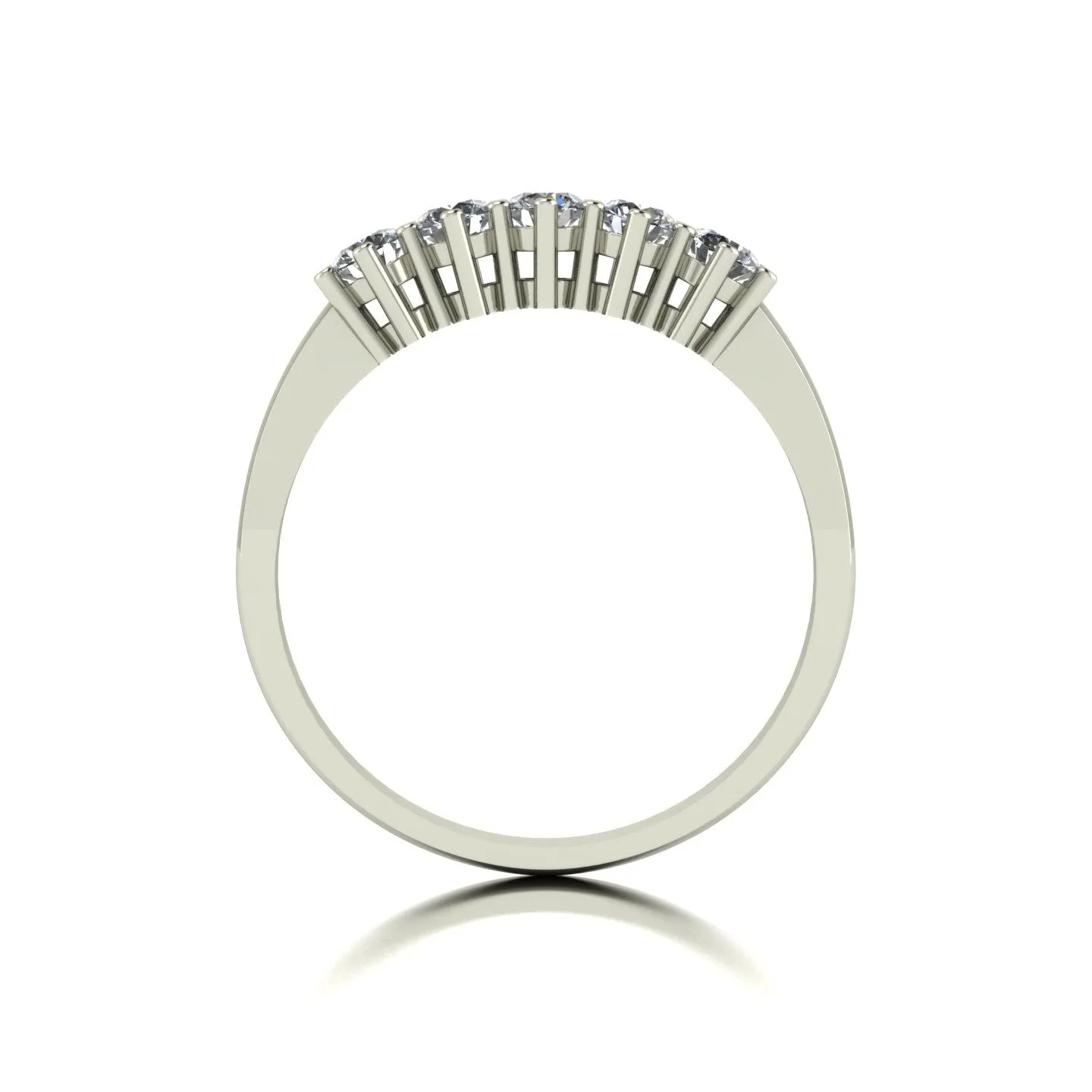 0.50ct (5x 3.0mm) Round Moissanite Set Eternity Ring