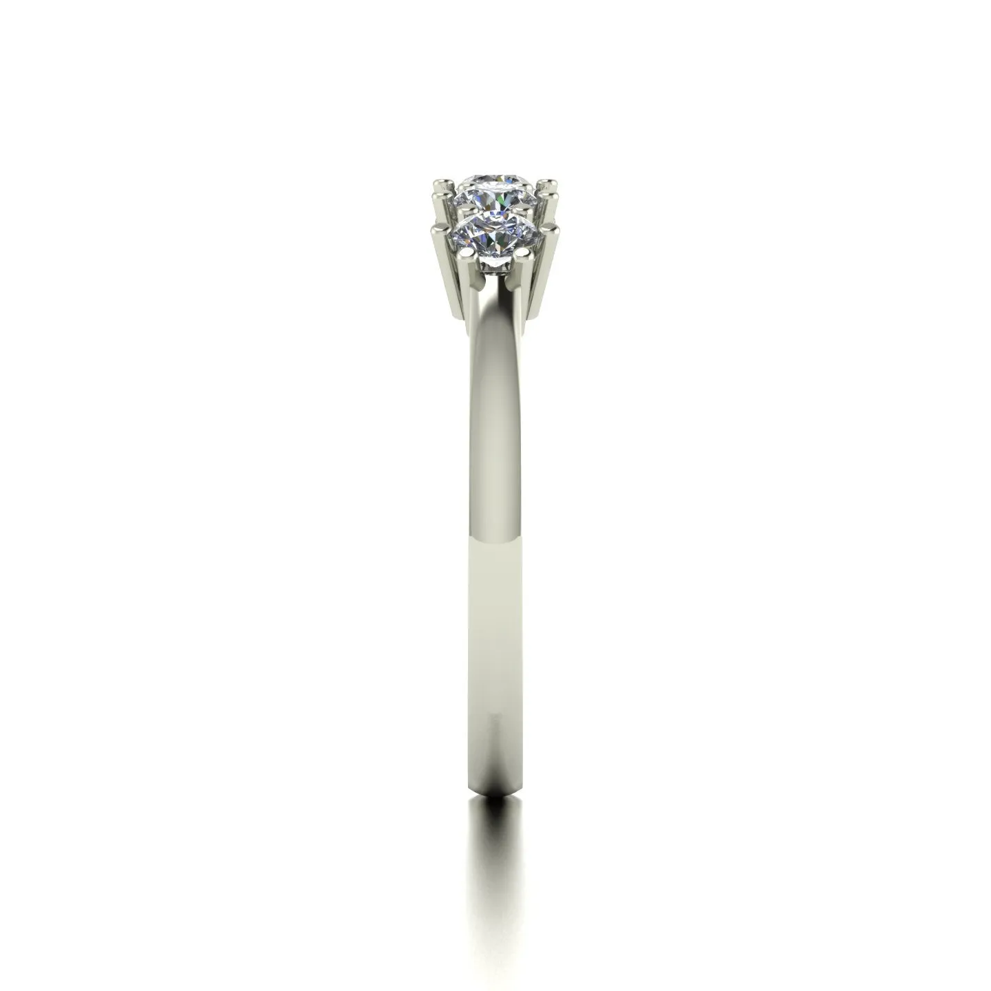 0.50ct (5x 3.0mm) Round Moissanite Set Eternity Ring