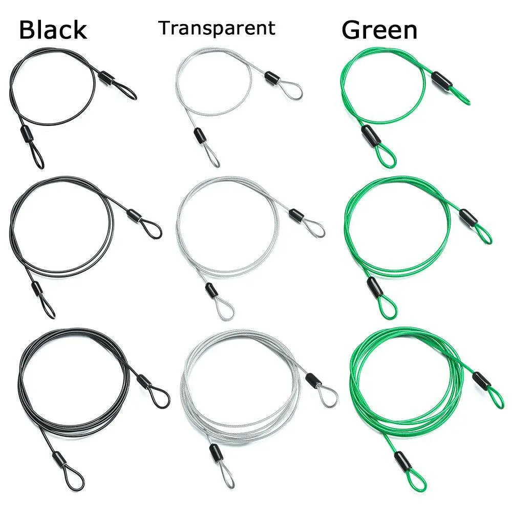 0.5/1/2Meters Bicycle Accessories Bicycle Lock Wire Cycling Strong Steel Cable Lock MTB Road Bike Lock Rope Anti-theft Security