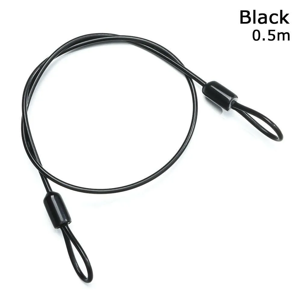 0.5/1/2Meters Bicycle Accessories Bicycle Lock Wire Cycling Strong Steel Cable Lock MTB Road Bike Lock Rope Anti-theft Security