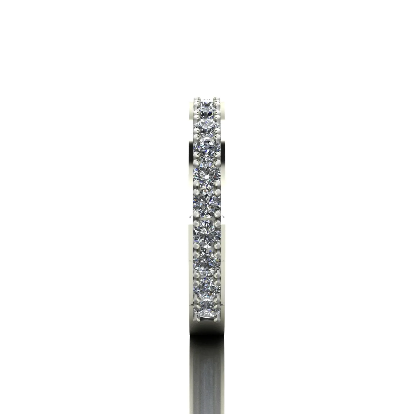 1.00ct (20x 2.3mm) Round Moissanite Set Eternity Ring