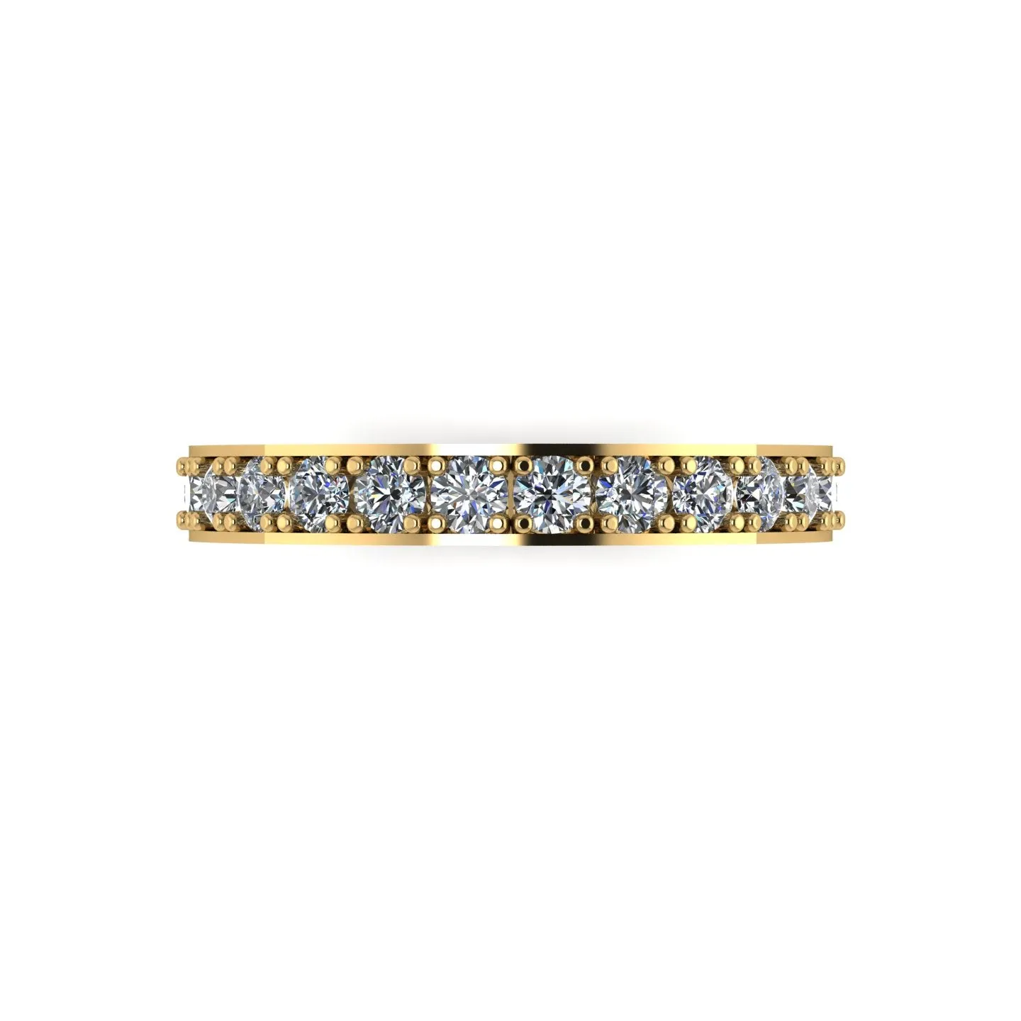 1.00ct (20x 2.3mm) Round Moissanite Set Eternity Ring