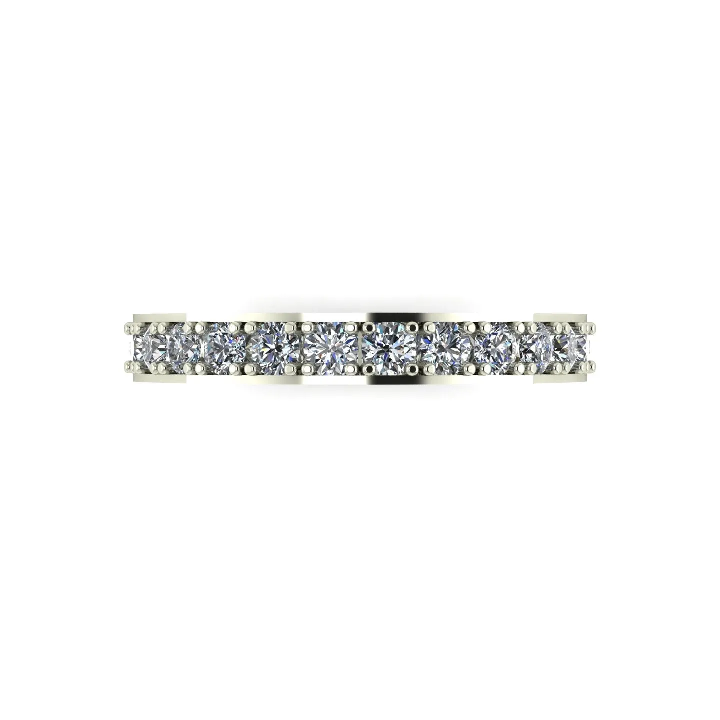 1.00ct (20x 2.3mm) Round Moissanite Set Eternity Ring