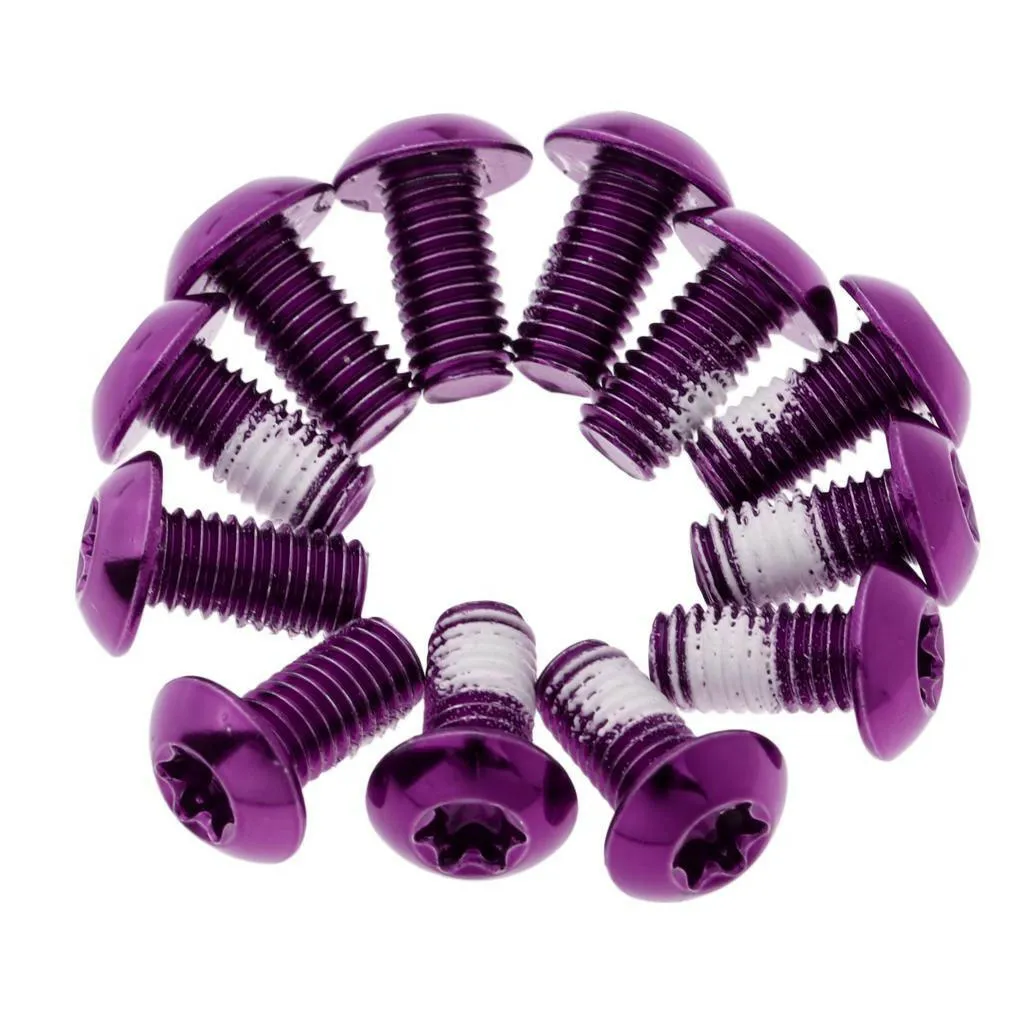 12 Pcs Steel Screw for Disc Brake for Mountain Bike BMX  Ultralight M5 X 10mm