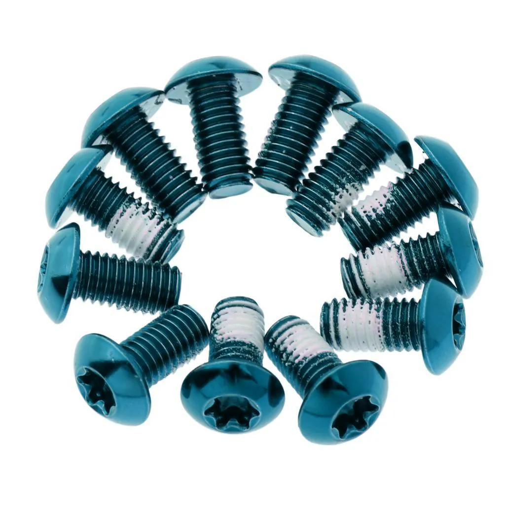 12 Pcs Steel Screw for Disc Brake for Mountain Bike BMX  Ultralight M5 X 10mm