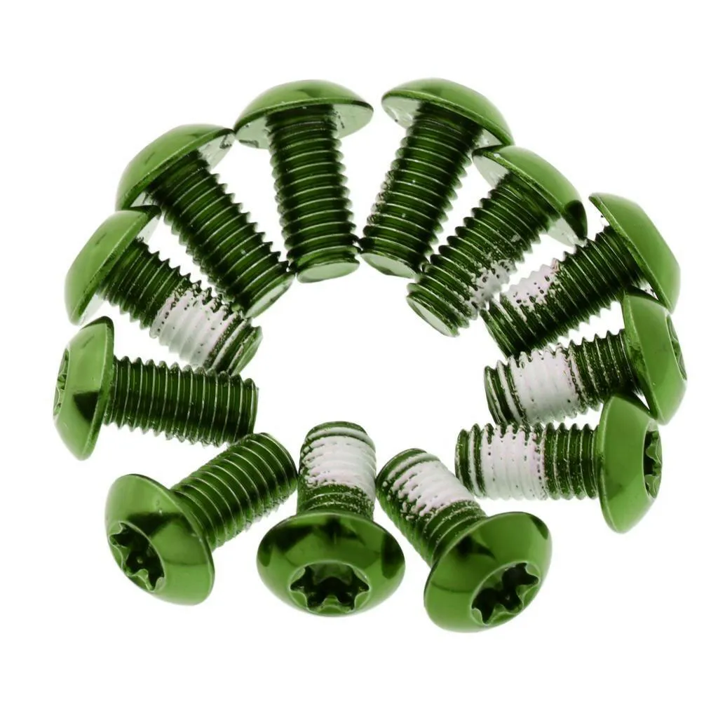 12 Pcs Steel Screw for Disc Brake for Mountain Bike BMX  Ultralight M5 X 10mm