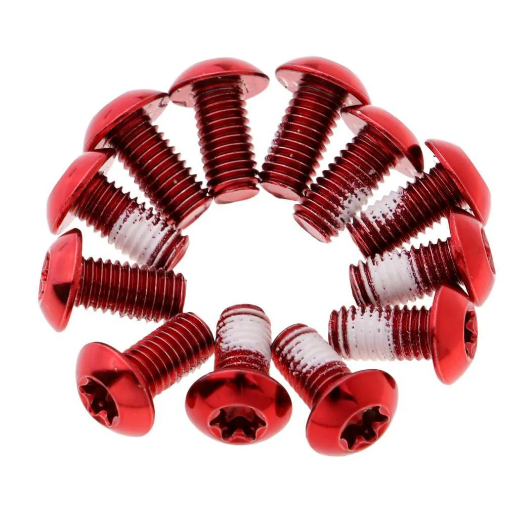 12 Pcs Steel Screw for Disc Brake for Mountain Bike BMX  Ultralight M5 X 10mm