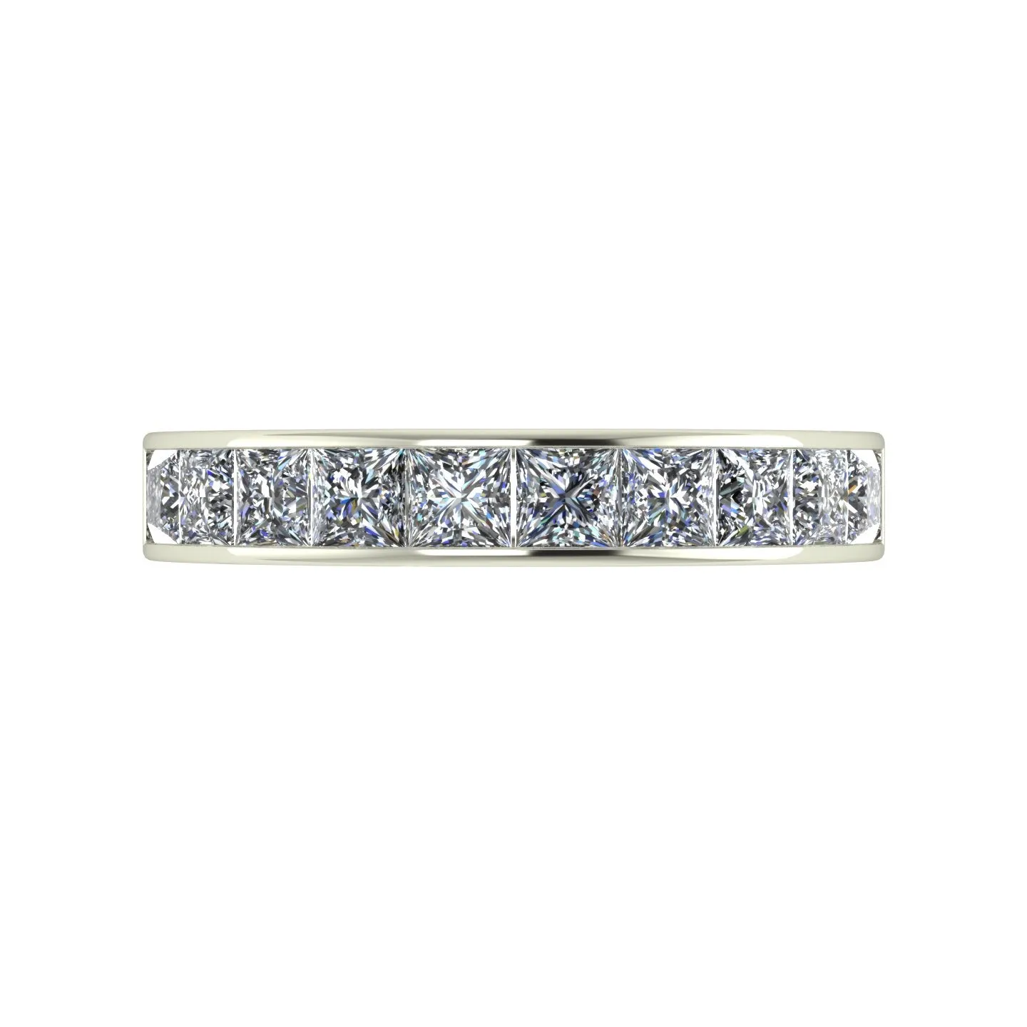1.80ct (10x 3.0mm) Square Moissanite Set Eternity Ring