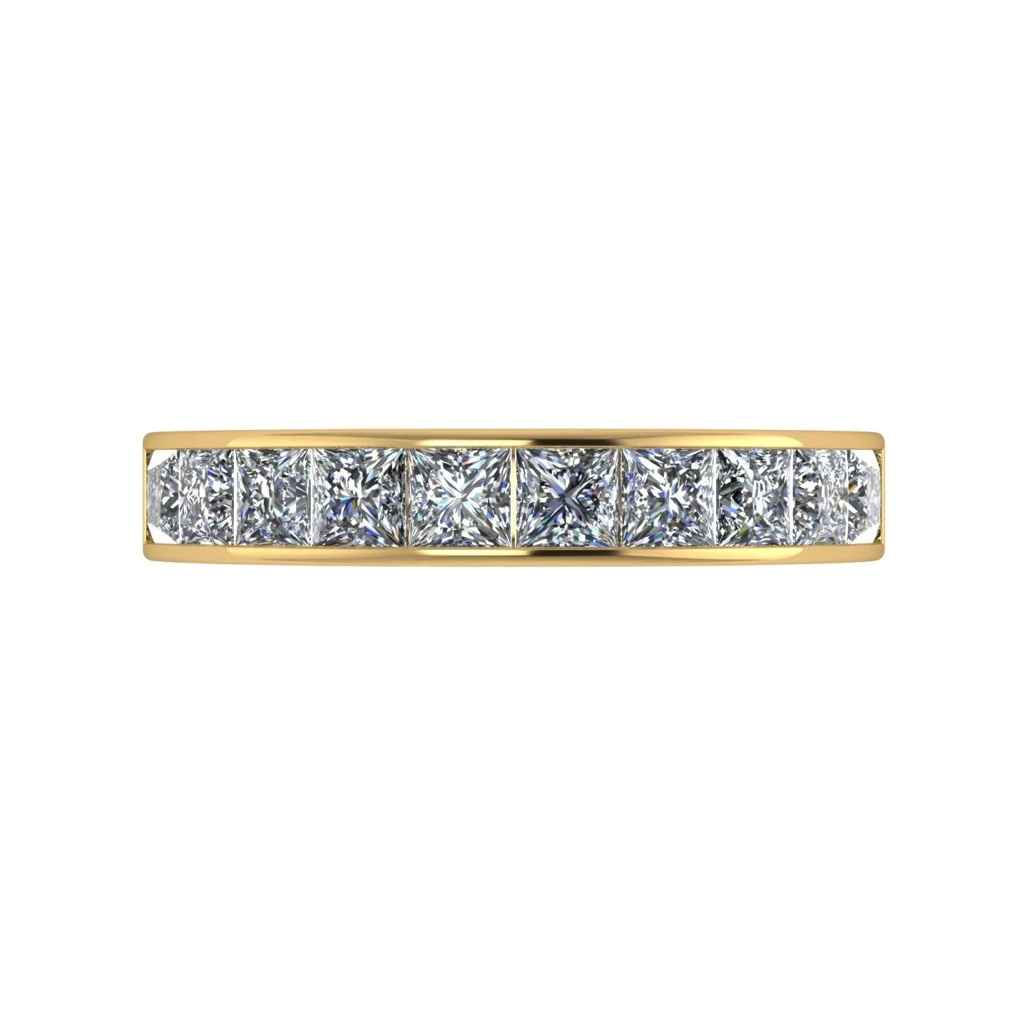 1.80ct (10x 3.0mm) Square Moissanite Set Eternity Ring