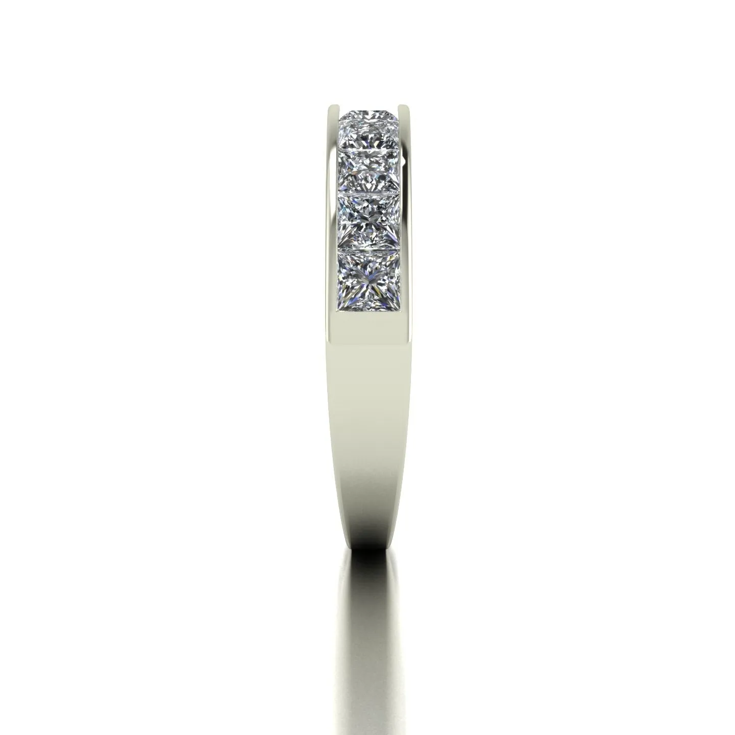 1.80ct (10x 3.0mm) Square Moissanite Set Eternity Ring
