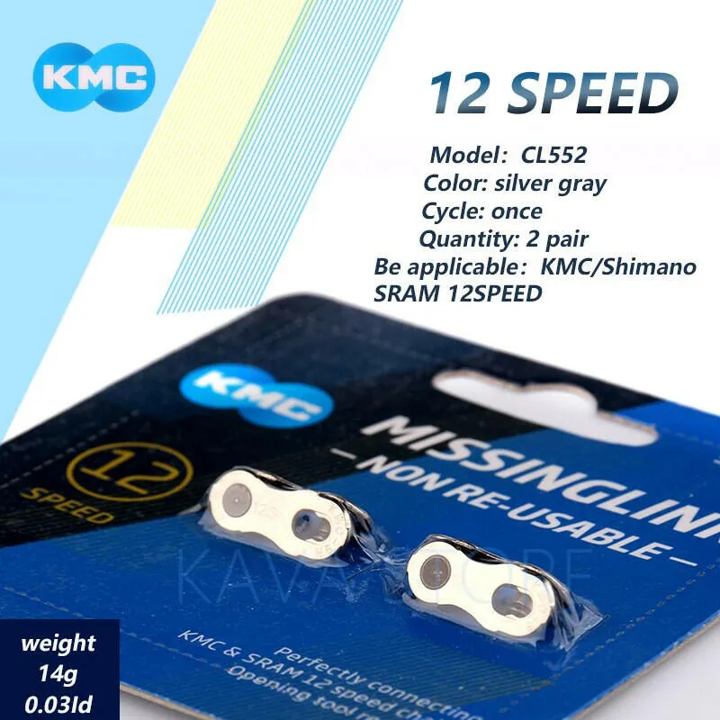 2 Pairs KMC Bicycle Missing Link 6/7/8/9/10/11/12 Speed Quick Magic Clasp Gold Silver Reusable For SHIMANO SRAM Bike Chains