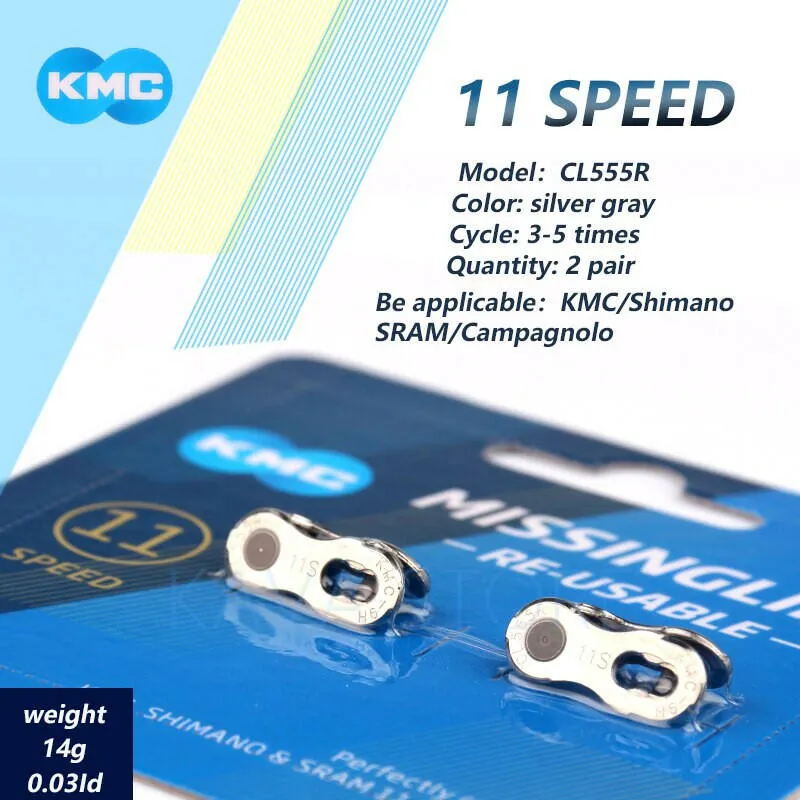 2 Pairs KMC Bicycle Missing Link 6/7/8/9/10/11/12 Speed Quick Magic Clasp Gold Silver Reusable For SHIMANO SRAM Bike Chains