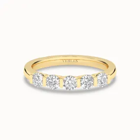 5-Stone Keepsake Round Vows
