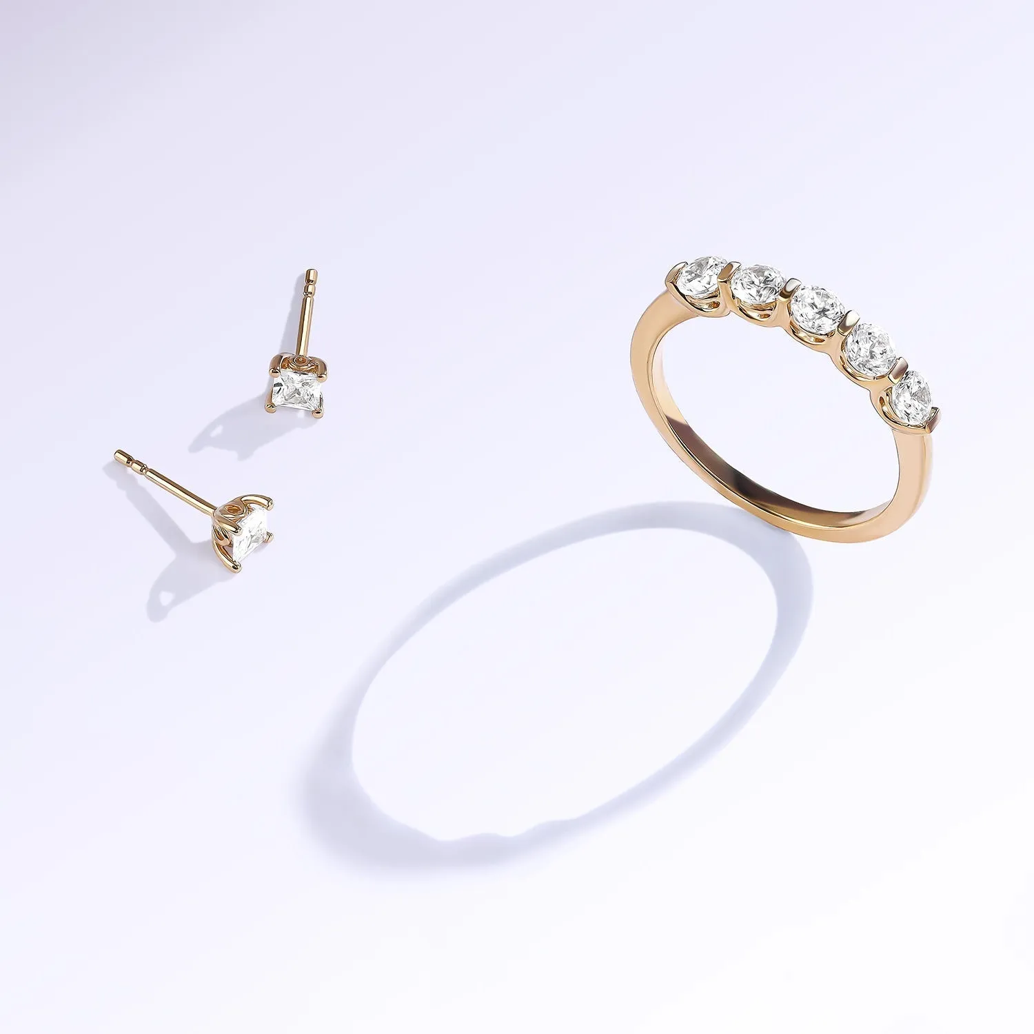5-Stone Keepsake Round Vows