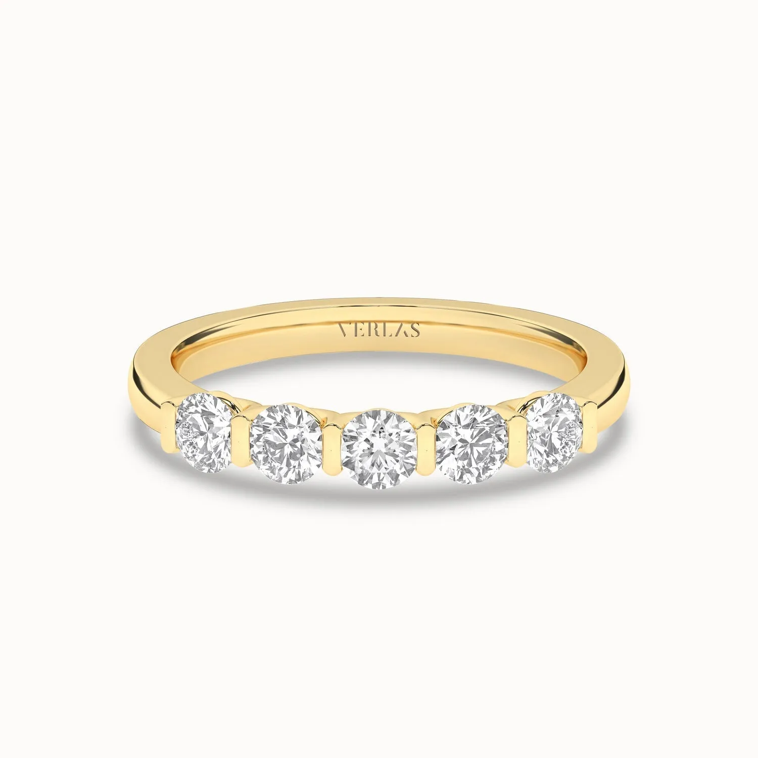 5-Stone Keepsake Round Vows