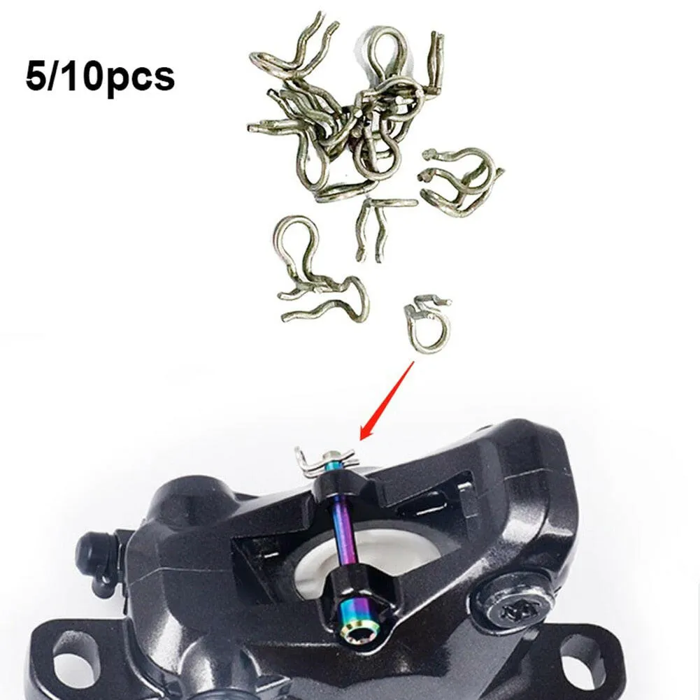 5/10pcs Bicycle Disc Brake Caliper Fixing Screw Pins Stainless Steel Spring Clips For XT SLX XTR Bike Accessories