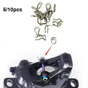 5/10pcs Bicycle Disc Brake Caliper Fixing Screw Pins Stainless Steel Spring Clips For XT SLX XTR Bike Accessories