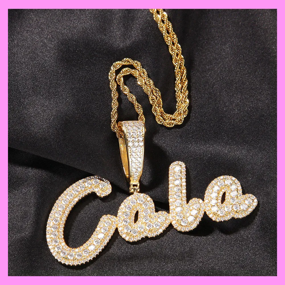 【8-08#】Artistic Custom Letter Necklace (Charged by Number of Letters)  for female fashion daily engagement wedding anniversary birthday present