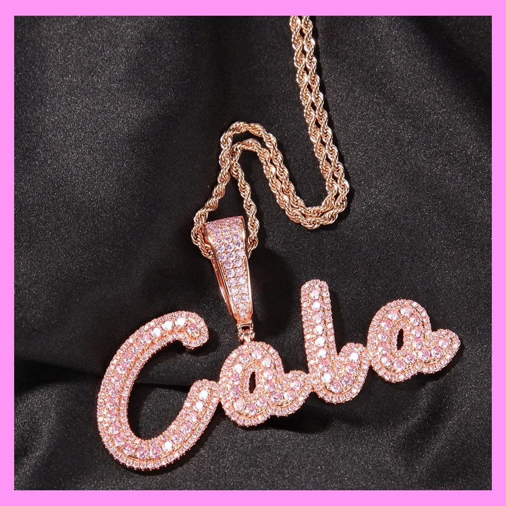 【8-08#】Artistic Custom Letter Necklace (Charged by Number of Letters)  for female fashion daily engagement wedding anniversary birthday present