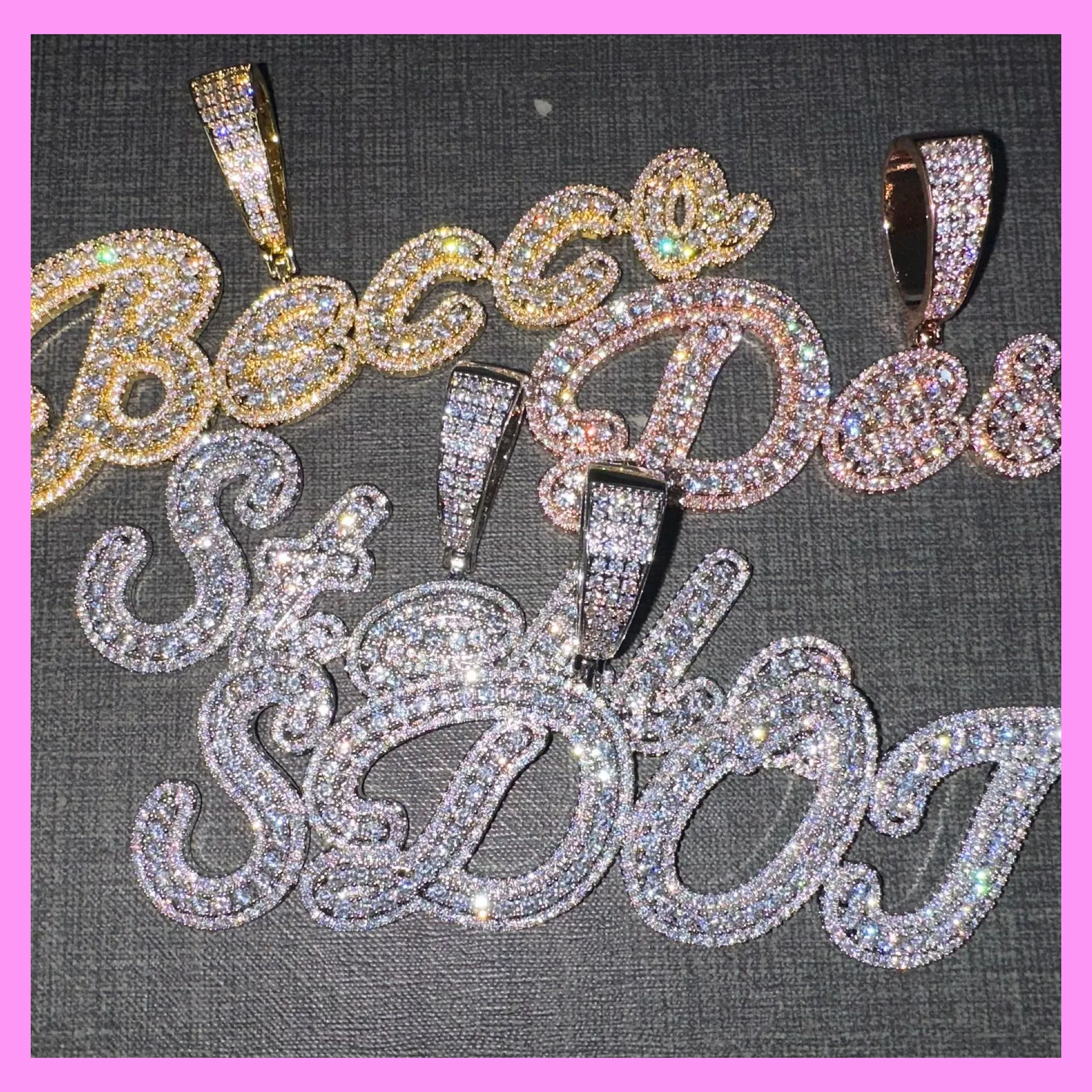 【8-08#】Artistic Custom Letter Necklace (Charged by Number of Letters)  for female fashion daily engagement wedding anniversary birthday present