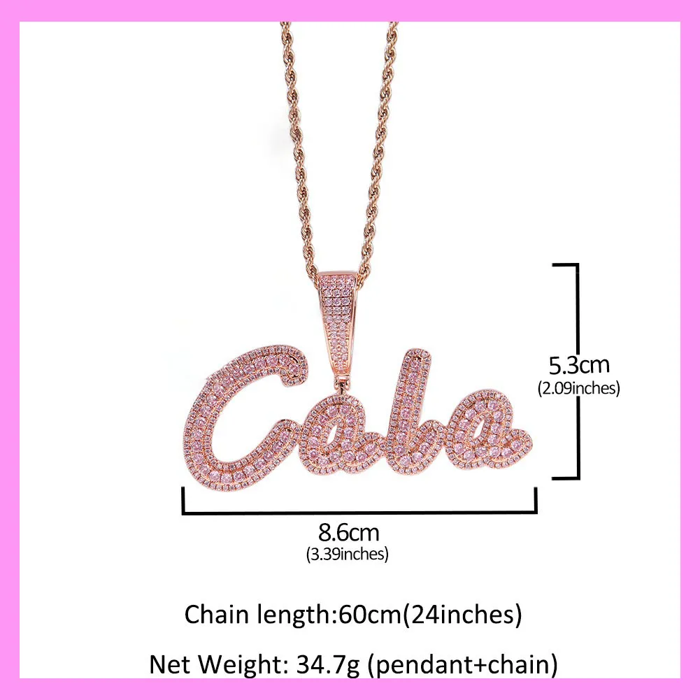 【8-08#】Artistic Custom Letter Necklace (Charged by Number of Letters)  for female fashion daily engagement wedding anniversary birthday present