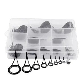 90pcs Portable Fishing Rod Repair Kit Fishing Rod Guides Rings Tips Fishing Accessories For Outdoor Fishing Tools