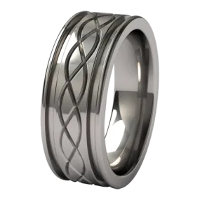 Abyss Hypnos Carved Titanium Ring