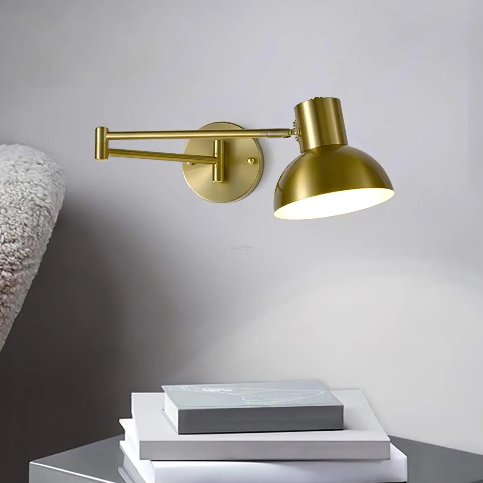 Adjustable Arm Reading Wall Lamp L 16.5″