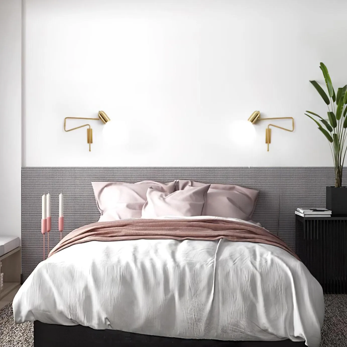 Adjustable Arm Reading Wall Lamp L 16.5″