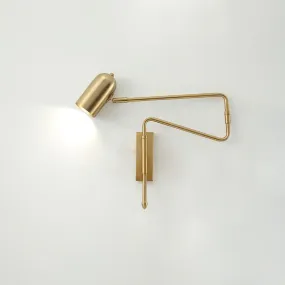 Adjustable Arm Reading Wall Lamp L 16.5″