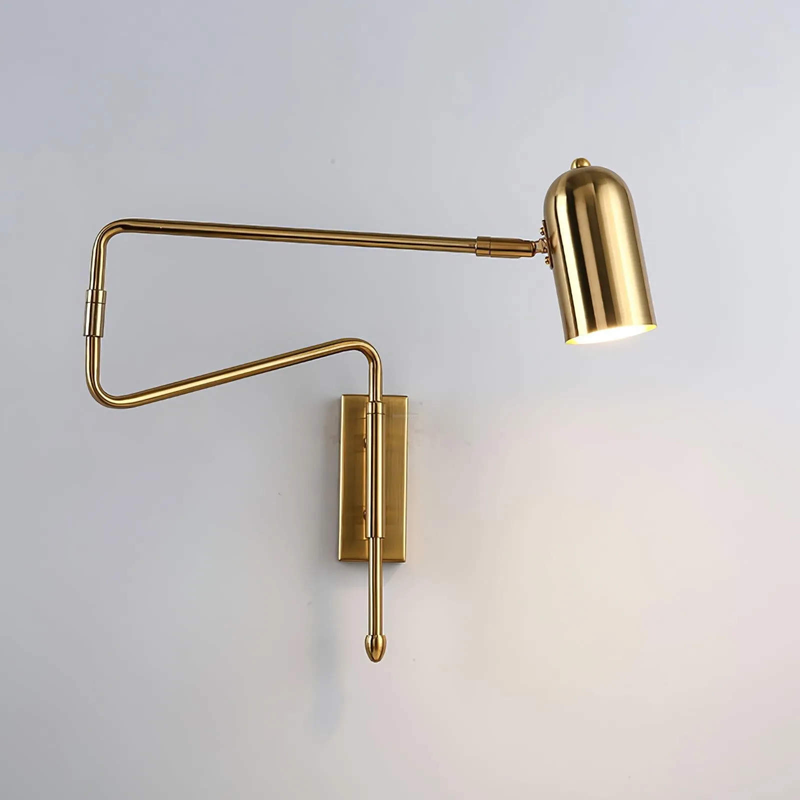 Adjustable Arm Reading Wall Lamp L 16.5″