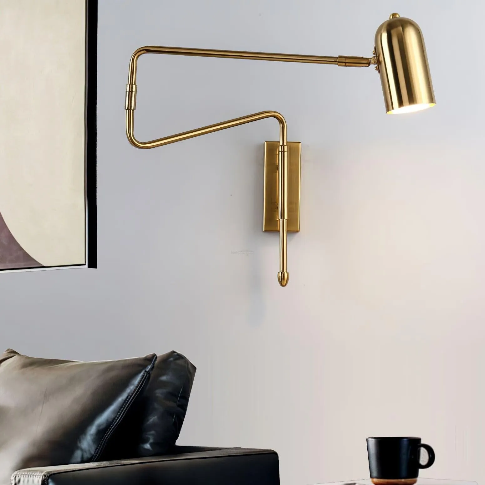 Adjustable Arm Reading Wall Lamp L 16.5″