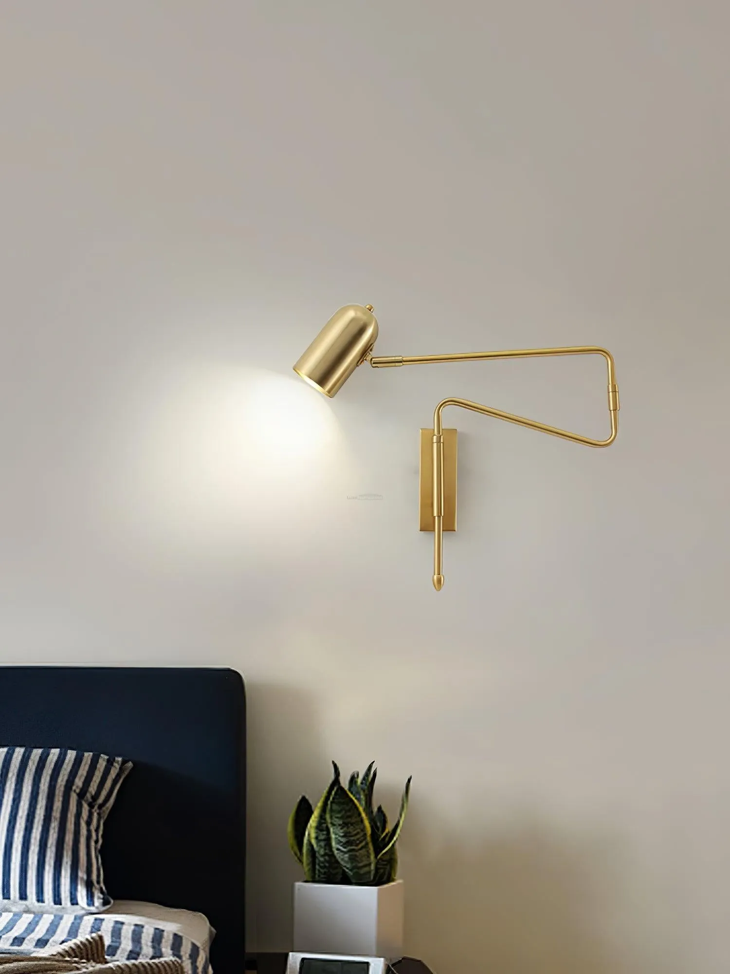 Adjustable Arm Reading Wall Lamp L 16.5″
