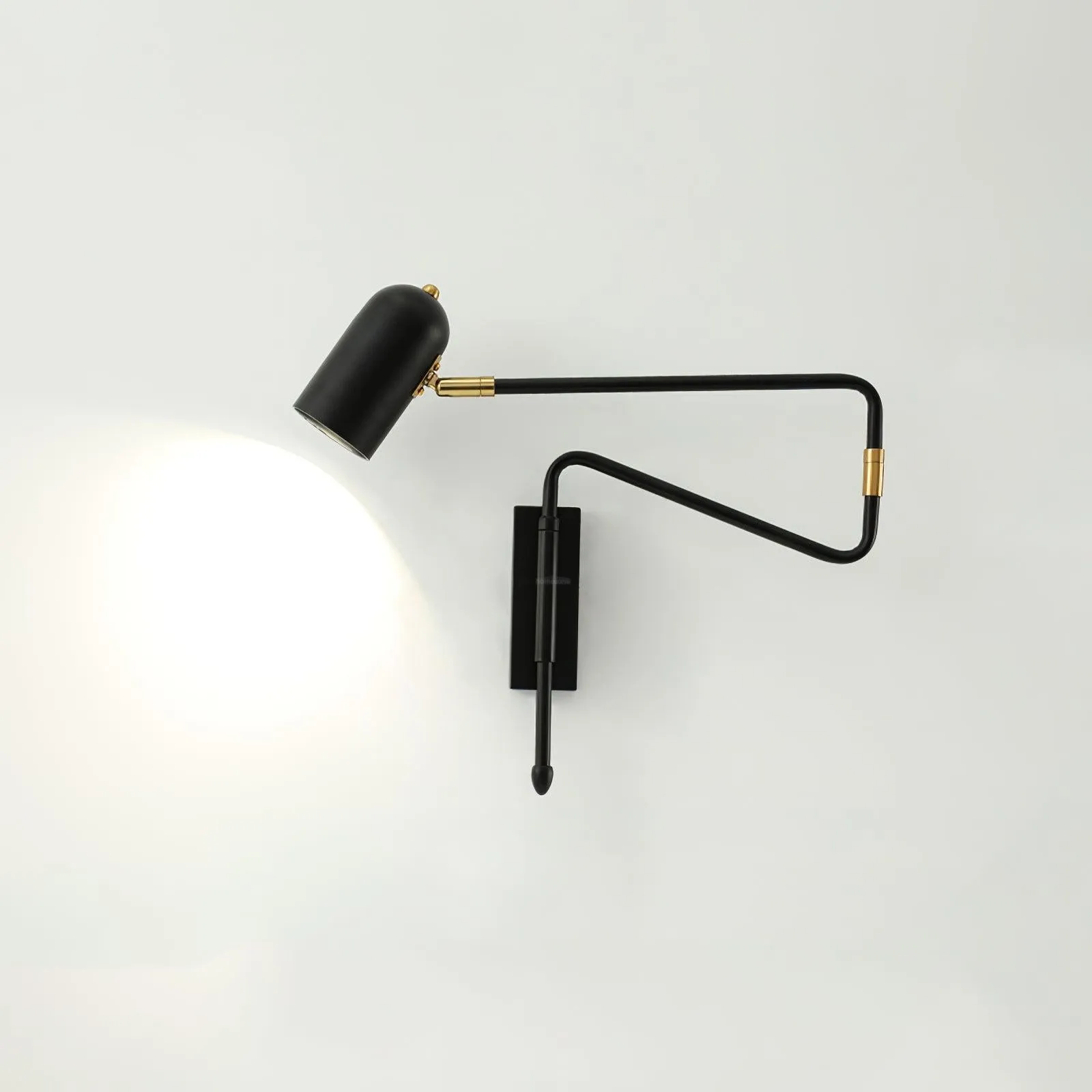 Adjustable Arm Reading Wall Lamp L 16.5″