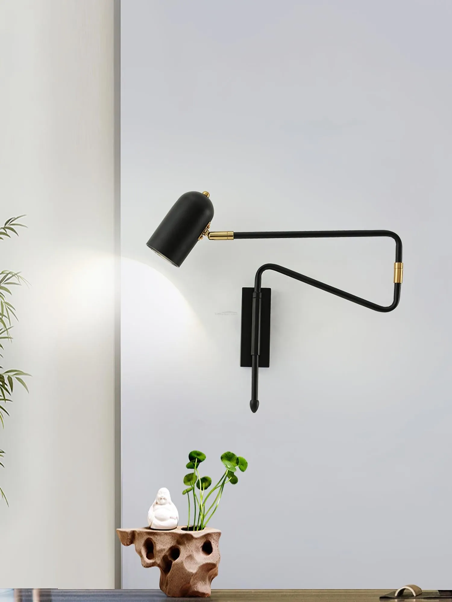 Adjustable Arm Reading Wall Lamp L 16.5″