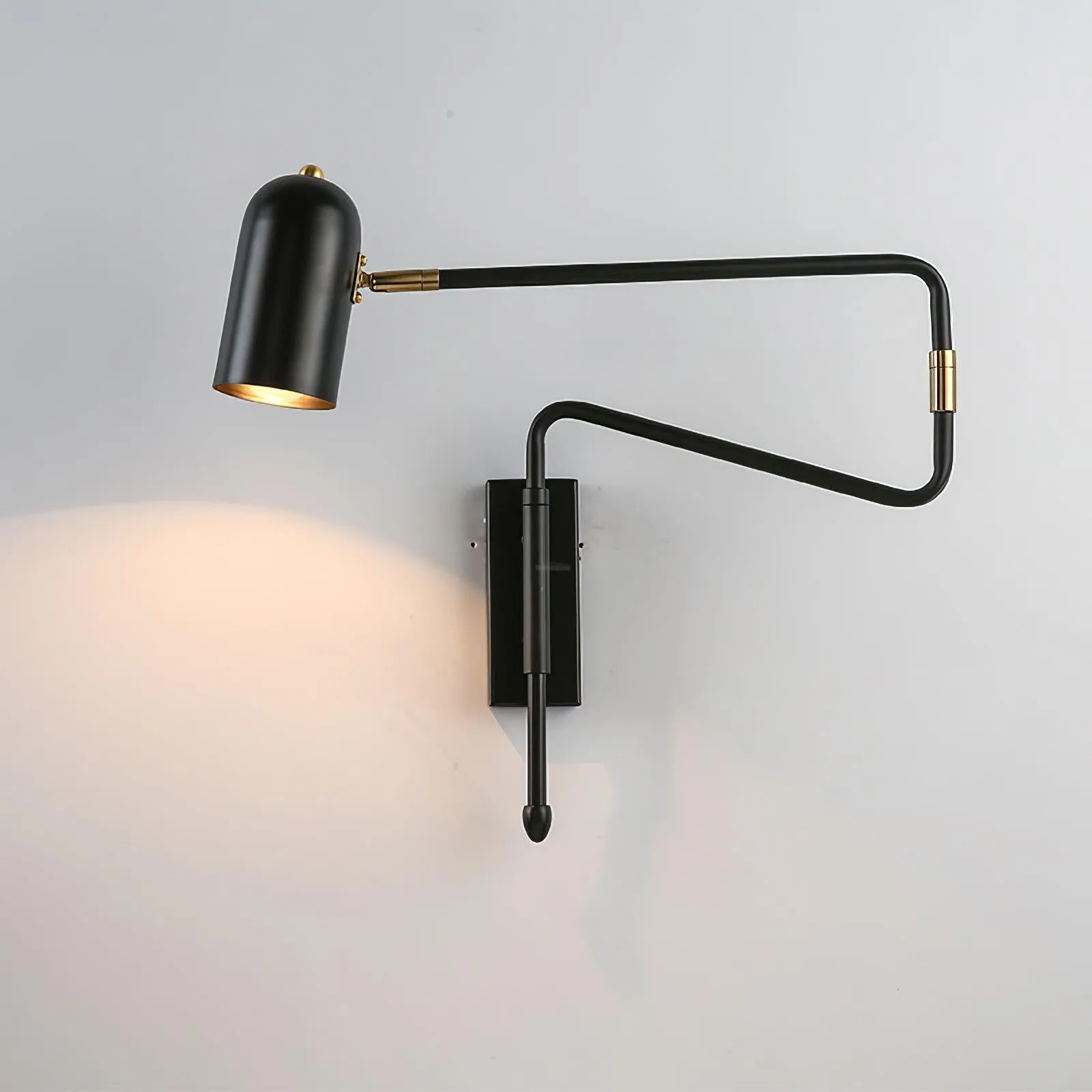 Adjustable Arm Reading Wall Lamp L 16.5″
