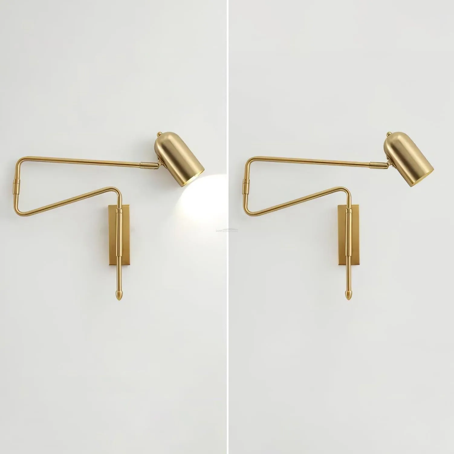 Adjustable Arm Reading Wall Lamp L 16.5″