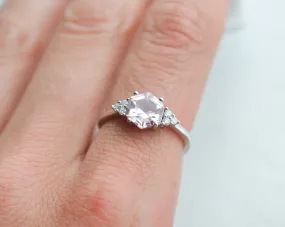 Amber Hexagon Morganite Ring