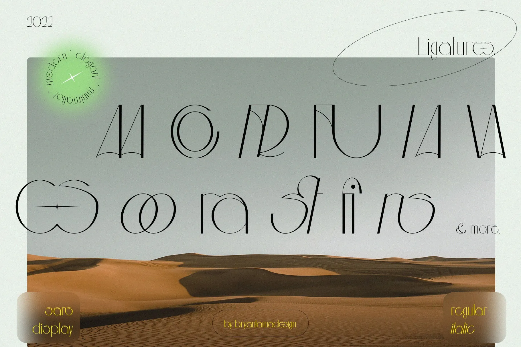 Aouar - Minimalist Font