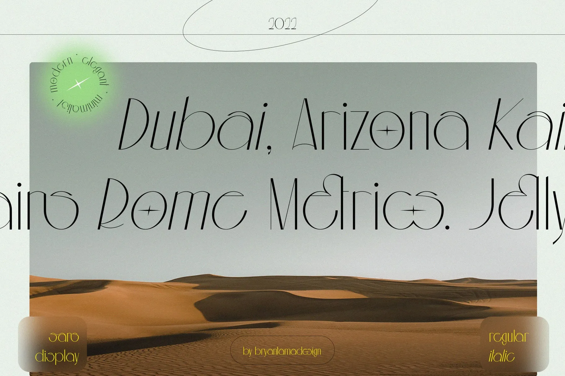 Aouar - Minimalist Font