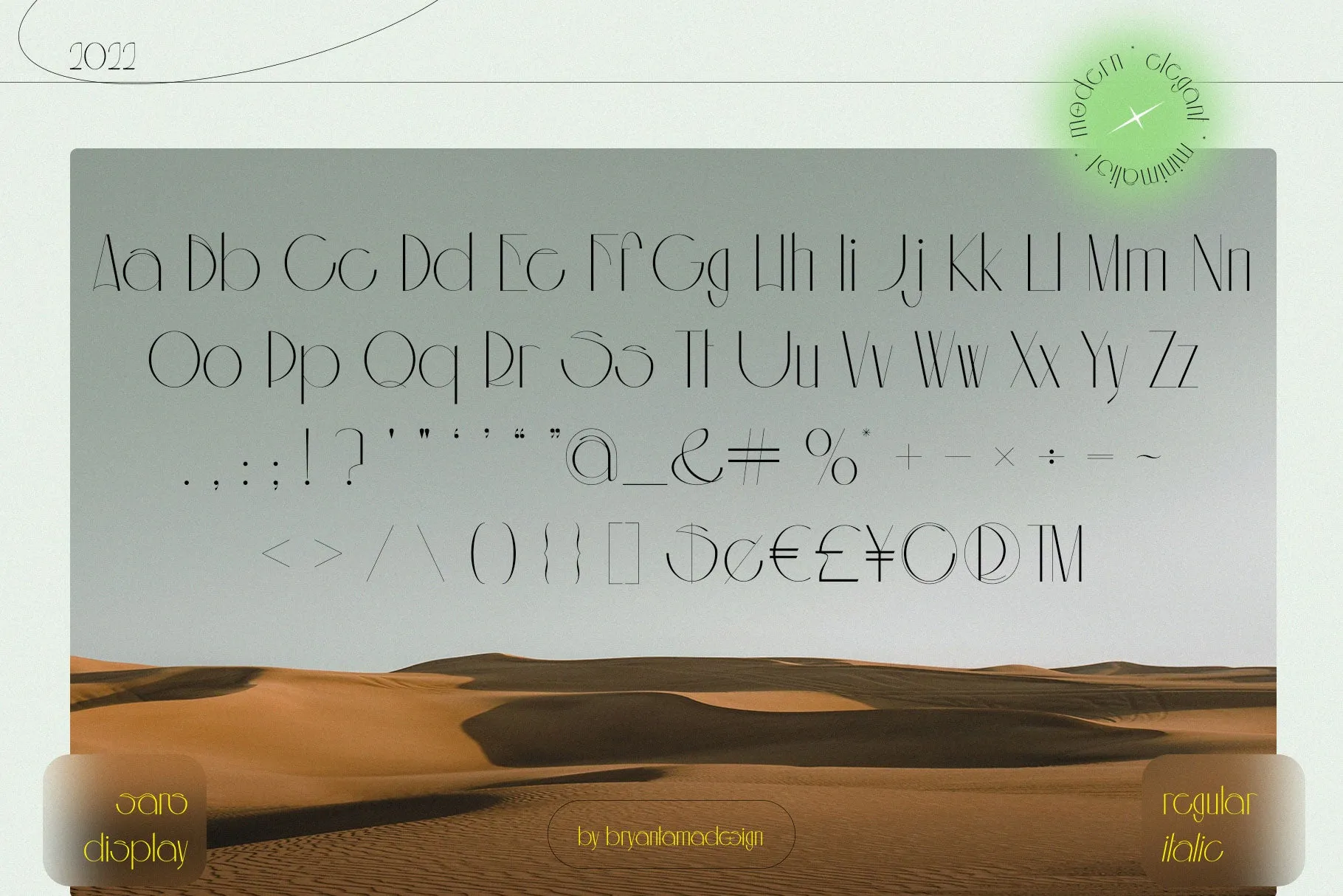 Aouar - Minimalist Font