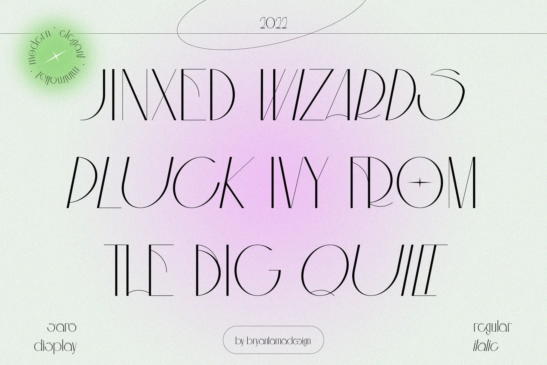 Aouar - Minimalist Font