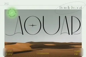 Aouar - Minimalist Font